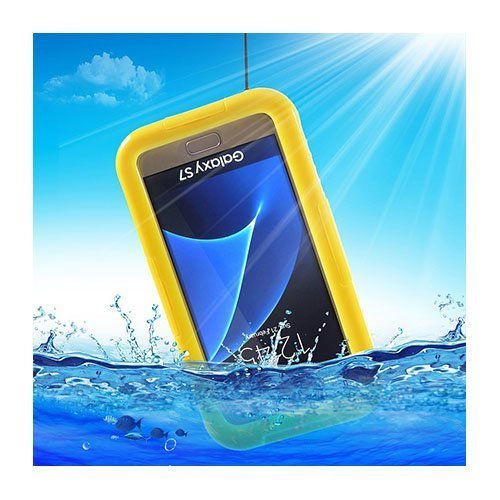 Dive In Samsung Galaxy S7 Vesitiivis Kuori Keltainen