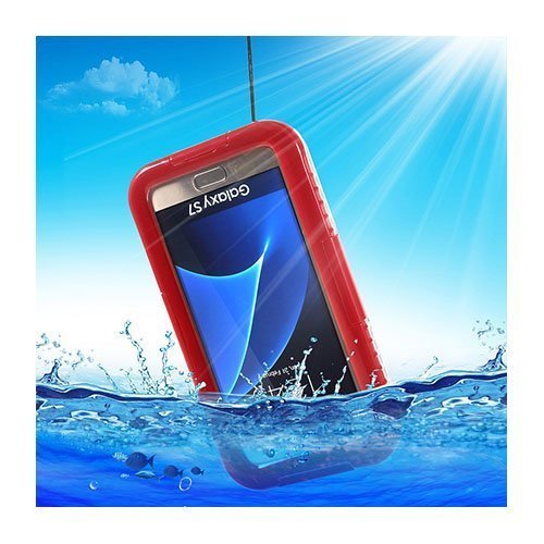 Dive In Samsung Galaxy S7 Vesitiivis Kuori Punainen