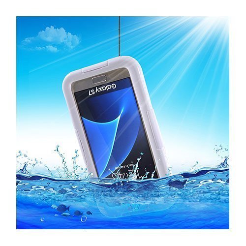 Dive In Samsung Galaxy S7 Vesitiivis Kuori Valkoinen