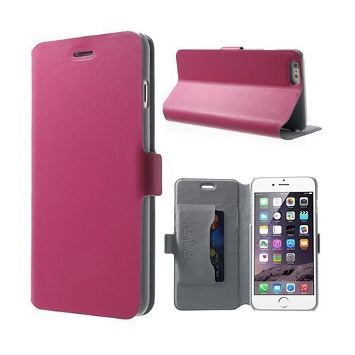 Doormoon Kuuma Pinkki Iphone 6 Plus Nahkakotelo