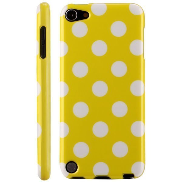 Dots & Colors Keltainen Ipod Touch 5 Silikonikuori