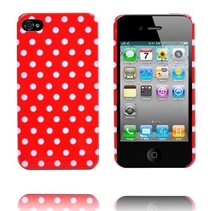 Dots & Colors Punainen Iphone 4s Suojakuori