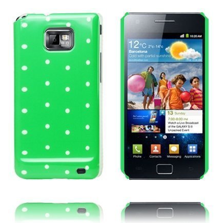 Dots & Colors Vihreä Samsung Galaxy S2 Suojakuori