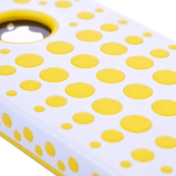 Dots Tupla Materiaali Keltainen Iphone 4 / 4s Suojakuori