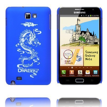 Dragon Frosted Sininen Samsung Galaxy Note Suojakuori