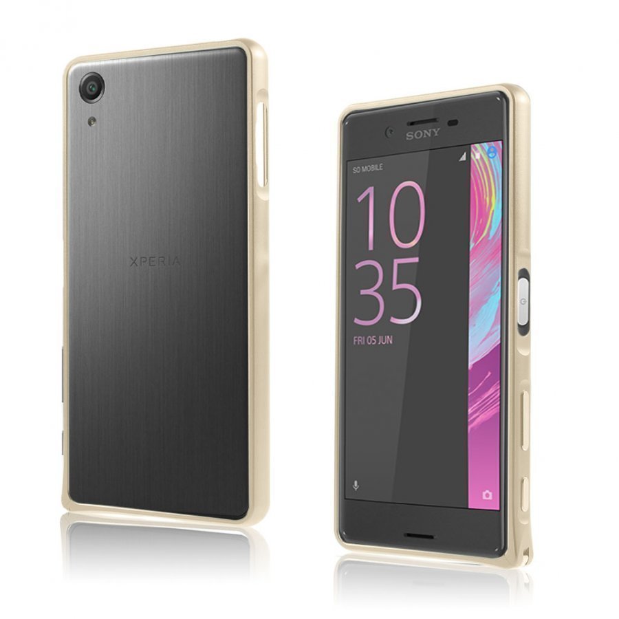 Dreyer Sony Xperia X Performance Galvanoitu Metalli Suojus Kulta