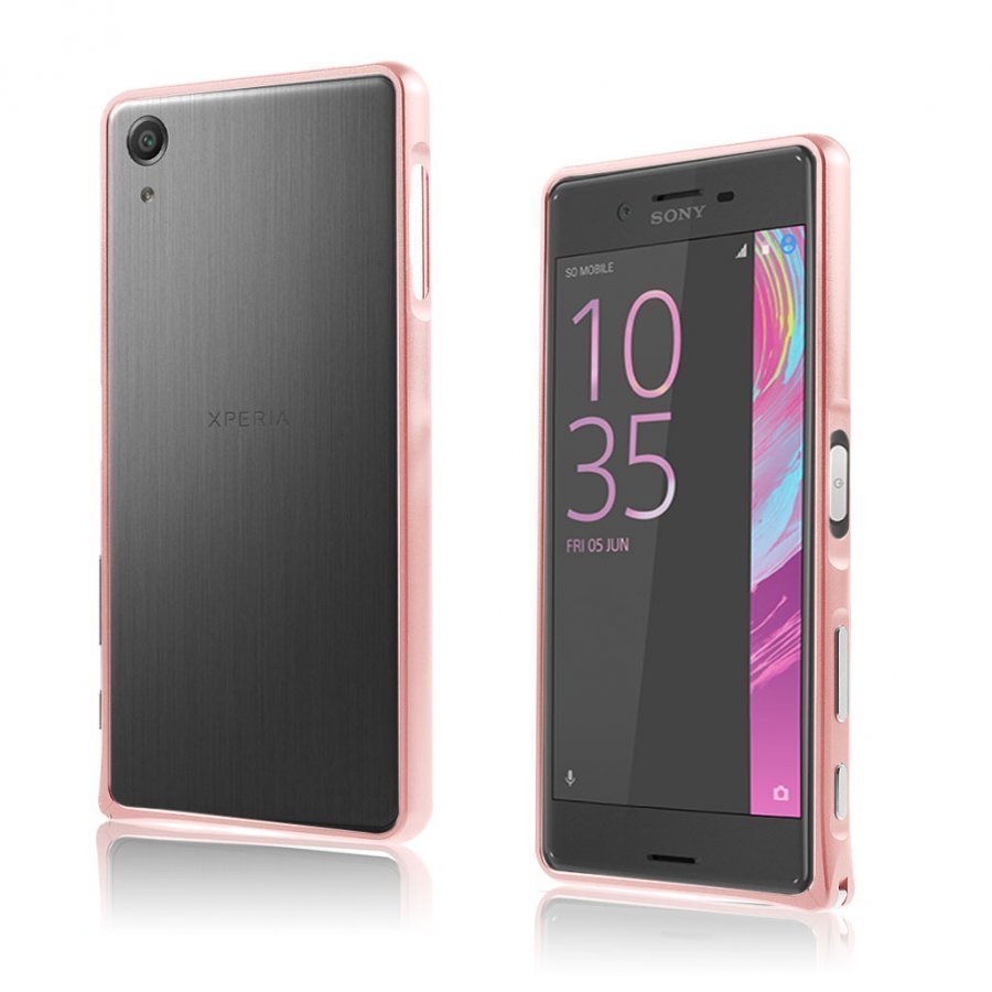 Dreyer Sony Xperia X Performance Galvanoitu Metalli Suojus Rosee Kulta