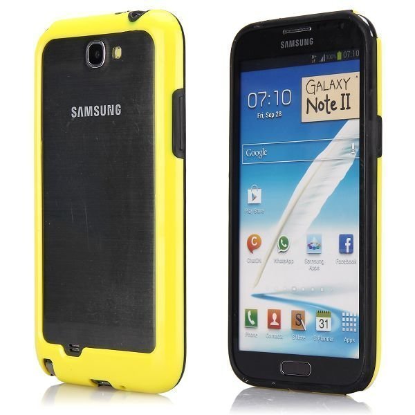 Dual Compund Keltainen Samsung Galaxy Note 2 Bumper
