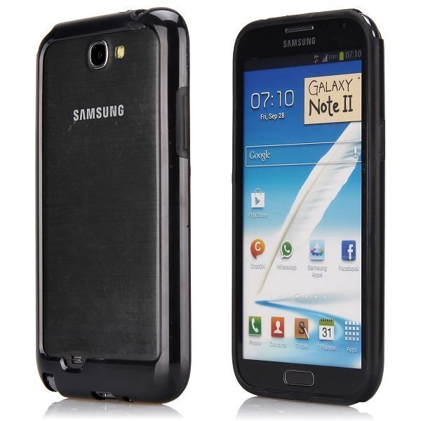Dual Compund Musta Samsung Galaxy Note 2 Bumper
