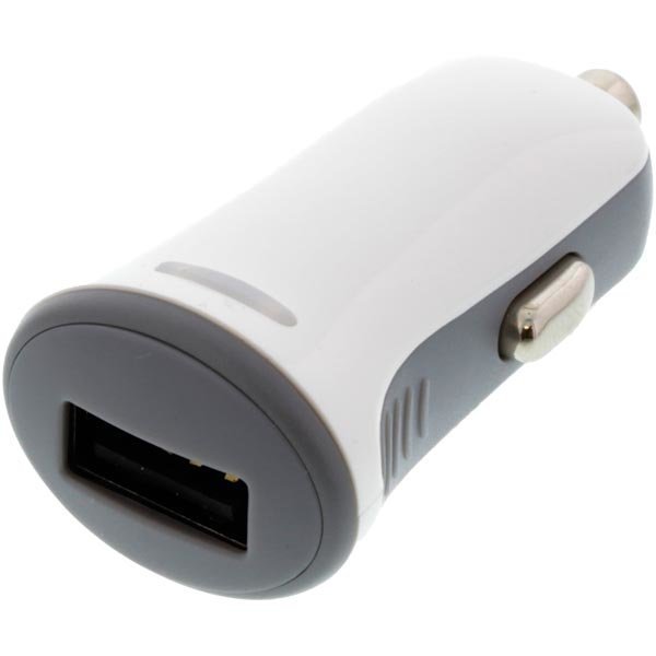 EPZI Autolaturi 2 4A 1xUSB Tyyppi A 12V DC MFi valkoinen