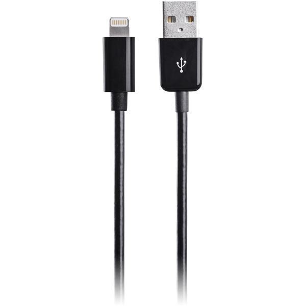 EPZI synk-/latauskaapeli lightning USB A ur-USB Micro B ur 2m musta