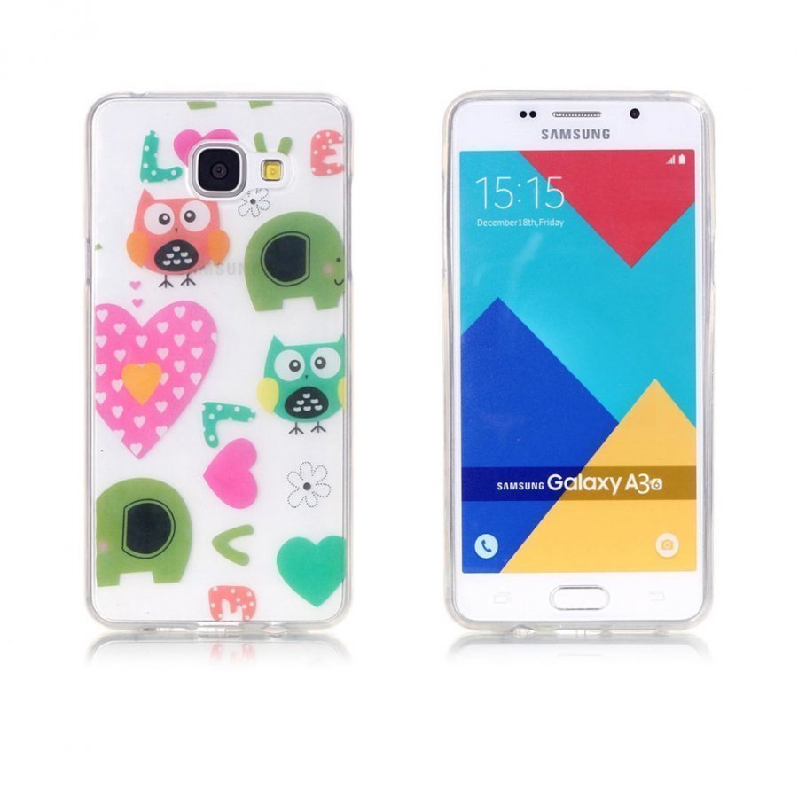 Eckersberg Samsung Galaxy A3 2016 Kuori Pöllöt Ja Sydämet