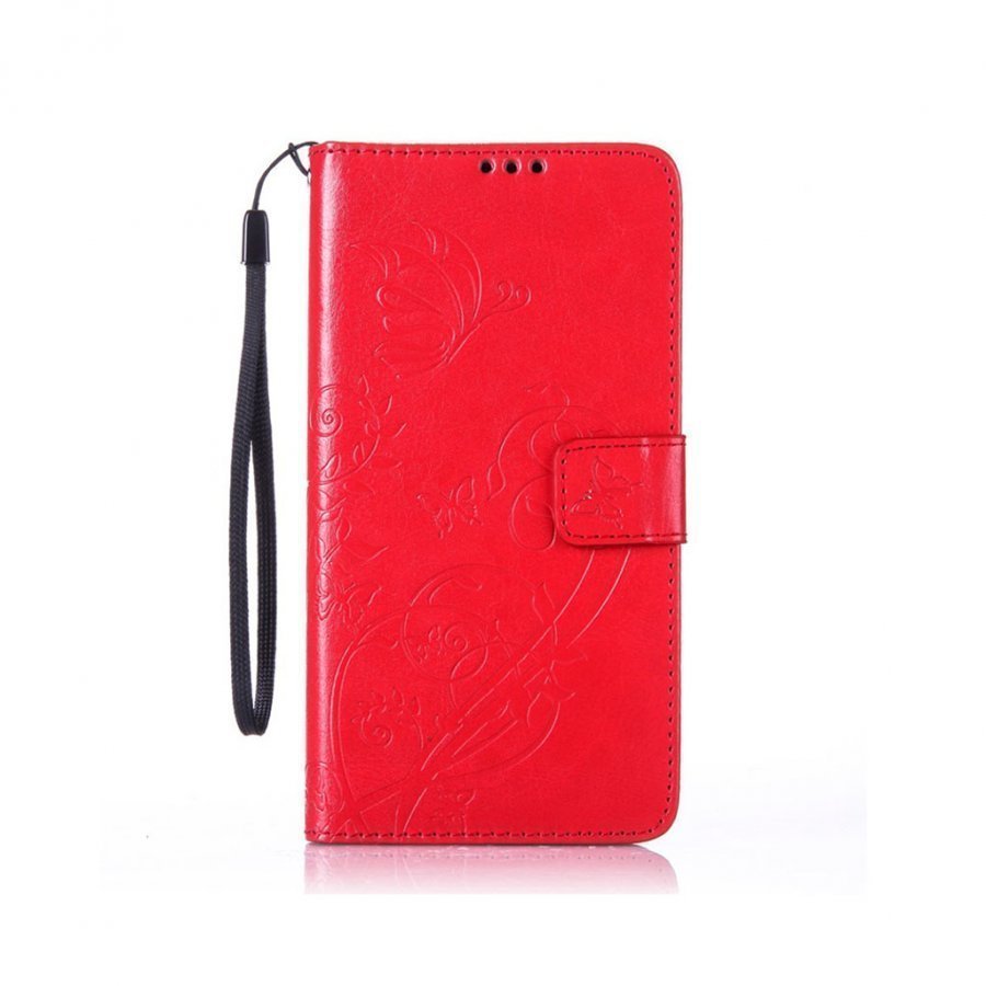 Edwadson Samsung Galaxy Note7 Nahkakotelo Punainen