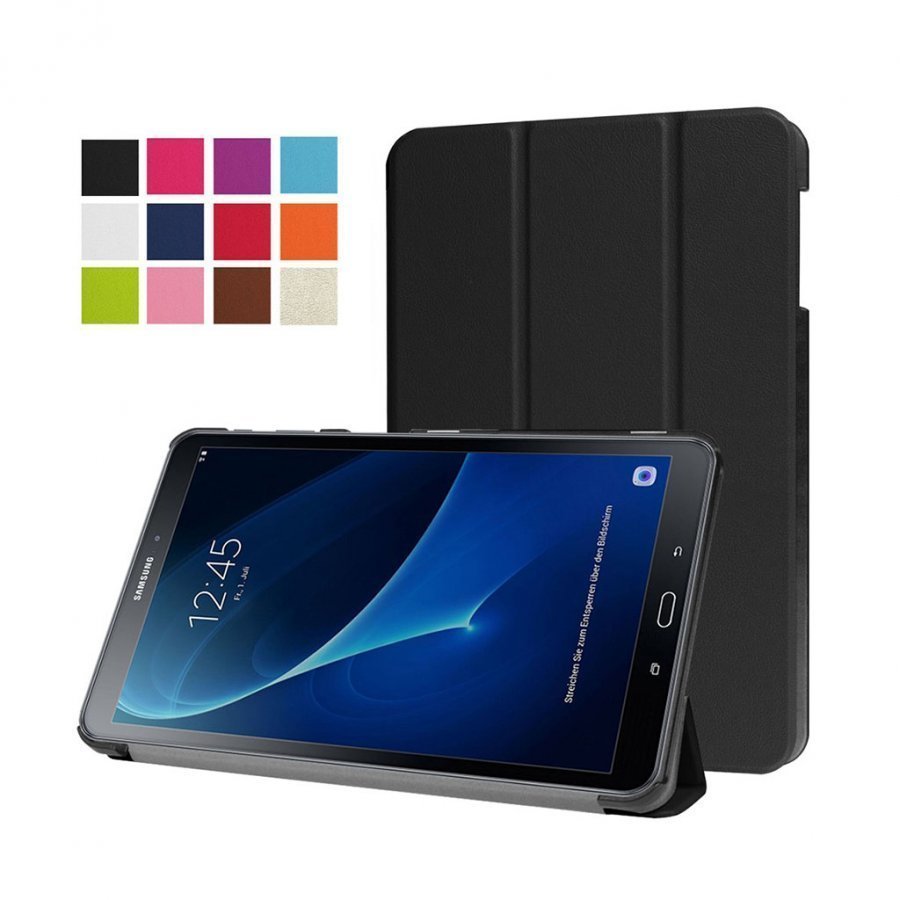 Edwardson Samsung Galaxy Tab A 10.1 2016 Nahkakotelo Musta