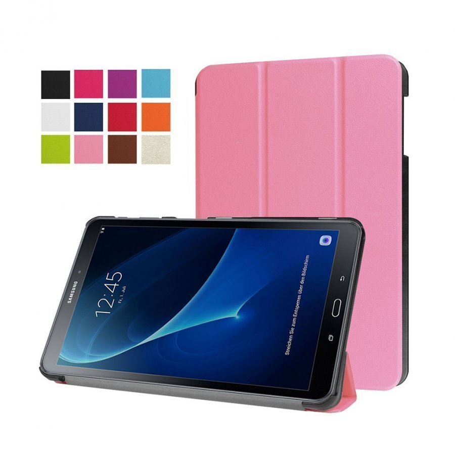Edwardson Samsung Galaxy Tab A 10.1 2016 Nahkakotelo Pinkki