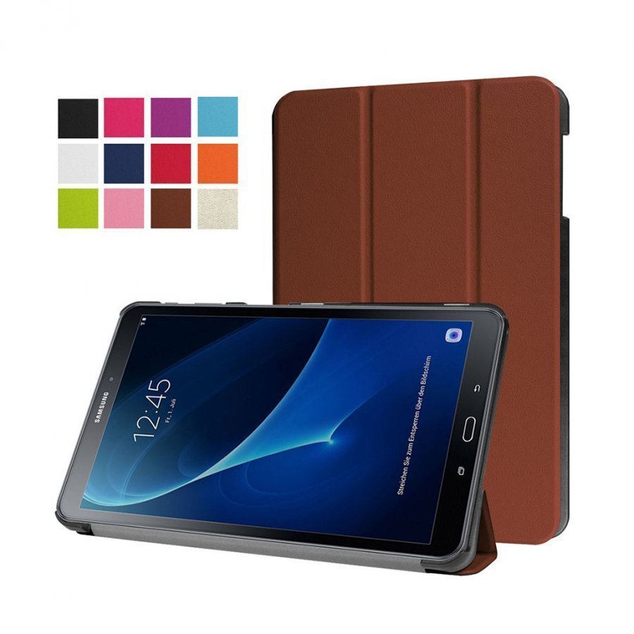 Edwardson Samsung Galaxy Tab A 10.1 2016 Nahkakotelo Ruskea