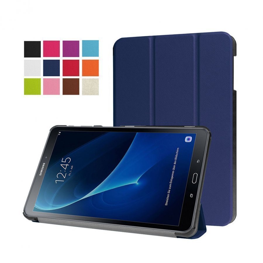 Edwardson Samsung Galaxy Tab A 10.1 2016 Nahkakotelo Tummansininen