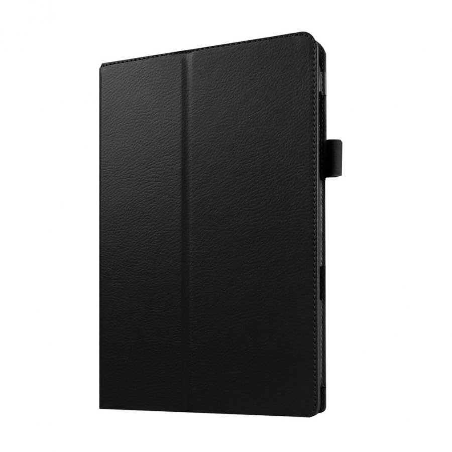 Edwardson Samsung Galaxy Tab A 7.0 Litsi Pintainen Nahkakotelo Musta