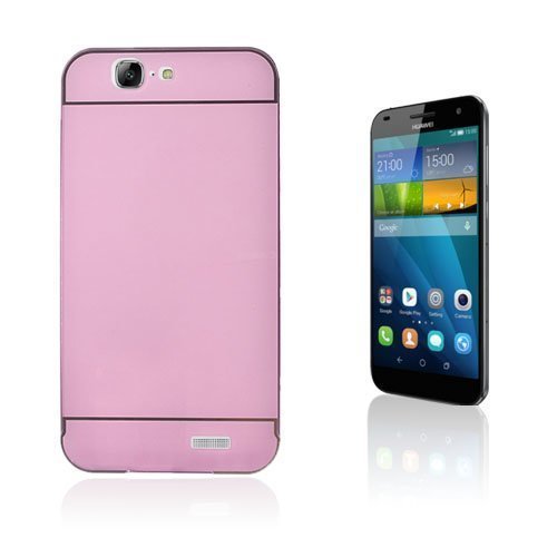 Egeland Huawei Ascend G7 Metalli Suojus Pinkki