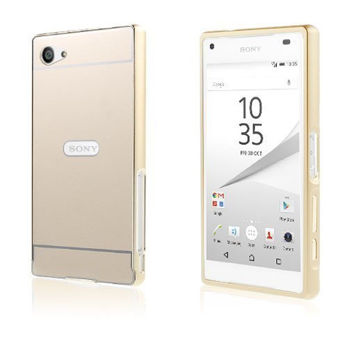 Egeland Sony Xperia Z5 Compact Kuori Alumiini Seos Suojuksella Champagne