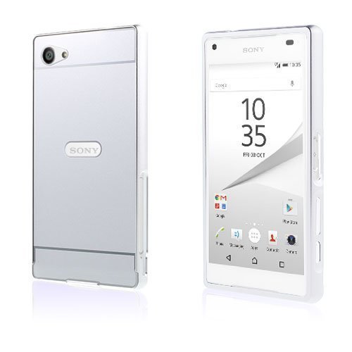 Egeland Sony Xperia Z5 Compact Kuori Alumiini Seos Suojuksella Hopea