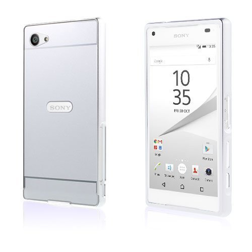 Egeland Sony Xperia Z5 Compact Kuori Alumiini Seos Suojuksella Hopea