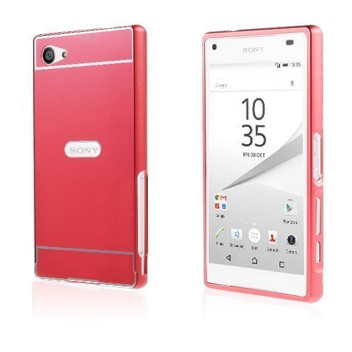 Egeland Sony Xperia Z5 Compact Kuori Alumiini Seos Suojuksella Punainen