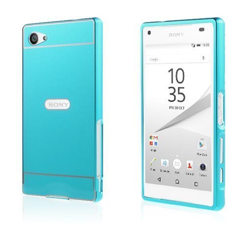 Egeland Sony Xperia Z5 Compact Kuori Alumiini Seos Suojuksella Vaaleansininen