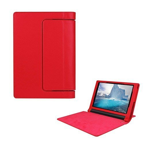 Egner Lenovo Yoga Tab 3 8.0 Läppä Nahkakotelo Punainen