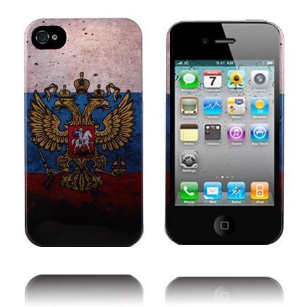 Emblem Venäjän Vaakuna Lippu Iphone 4 / 4s Suojakuori