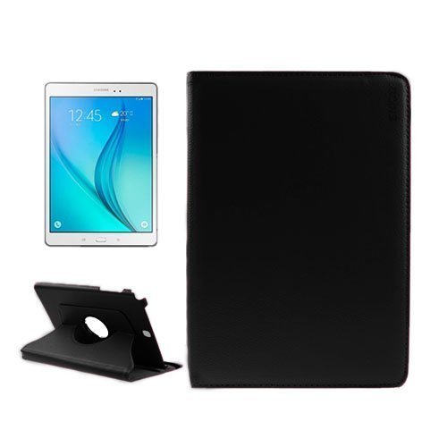 Enkay Litsi Kuvioinen Samsung Galaxy Tab A 9.7 Nahkakotelo Musta