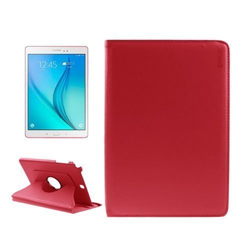 Enkay Litsi Kuvioinen Samsung Galaxy Tab A 9.7 Nahkakotelo Punainen