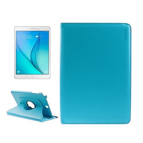 Enkay Litsi Kuvioinen Samsung Galaxy Tab A 9.7 Nahkakotelo Vaalea Sininen