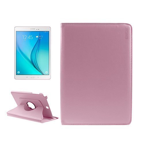 Enkay Litsi Kuvioinen Samsung Galaxy Tab A 9.7 Nahkakotelo Vaaleanpunainen