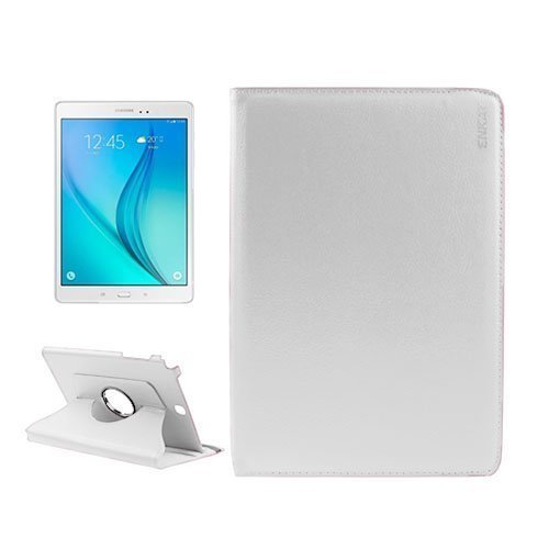 Enkay Litsi Kuvioinen Samsung Galaxy Tab A 9.7 Nahkakotelo Valkoinen