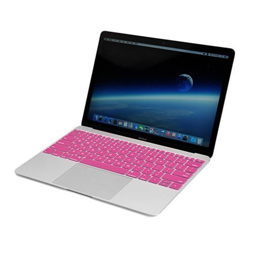 Enkay Macbook 12-Inch 2015 Retina Display Silicone Keyboard Film Kuuma Pinkki