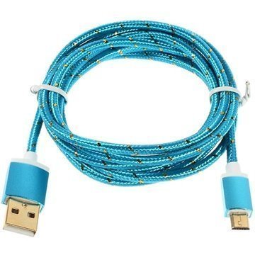 Ensiluokkainen USB 2.0 / MicroUSB Kaapeli Sininen