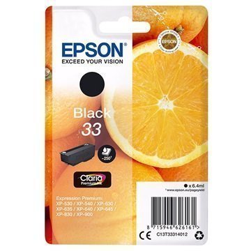 Epson 33 Mustepatruuna C13T33314012 Musta