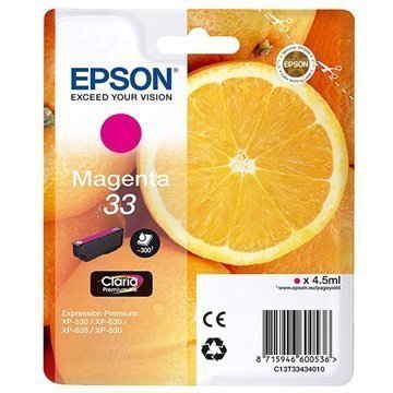 Epson 33 Mustepatruuna C13T33434010 Magenta