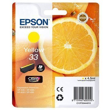 Epson 33 Mustepatruuna C13T33444010 Keltainen