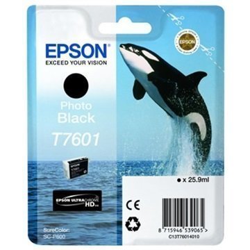 Epson T7601 Mustepatruuna C13T76014010 Valokuva Musta