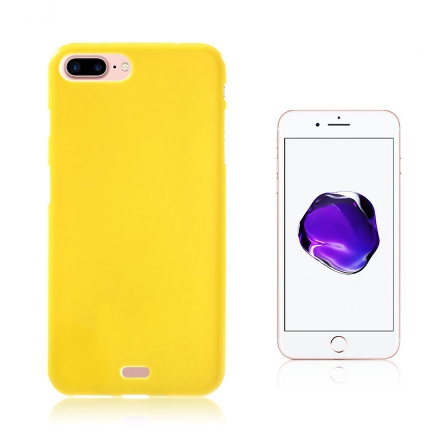 Erland Iphone 7 Plus Joustava Suojaava Kuori Keltainen