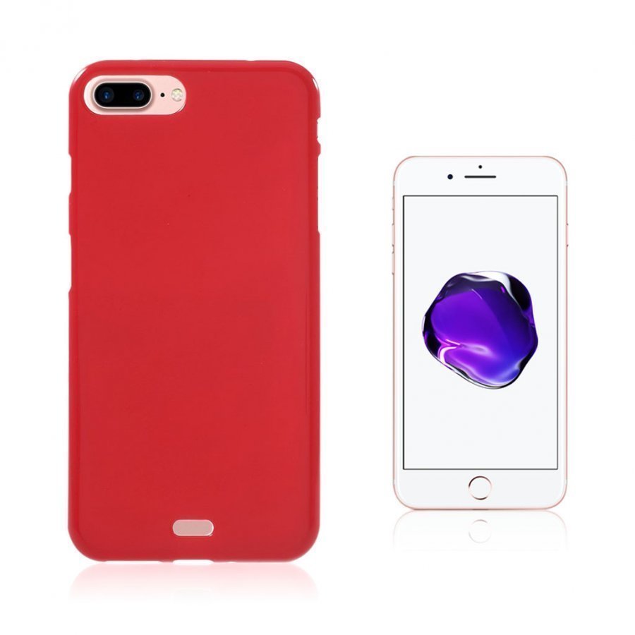 Erland Iphone 7 Plus Joustava Suojaava Kuori Punainen