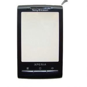 Etupaneeli + Kosketuspaneeli Sony Ericsson X10mini musta Alkuperäinen
