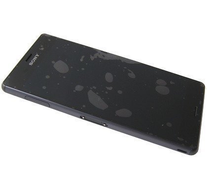 Etupaneeli kosketuspaneelilla + LCD näyttö ilman runkoa Sony D6603/ D6643/ D6653 Xperia Z3 musta Alkuperäinen