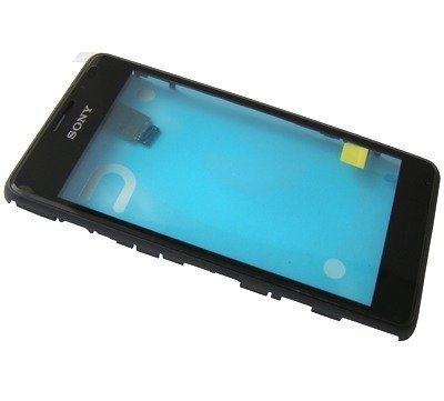 Etupaneeli kosketuspaneelilla Sony D2005/ D2004 Xperia E1/ D2105/ D2104/ D2114 Xperia E1 dual musta