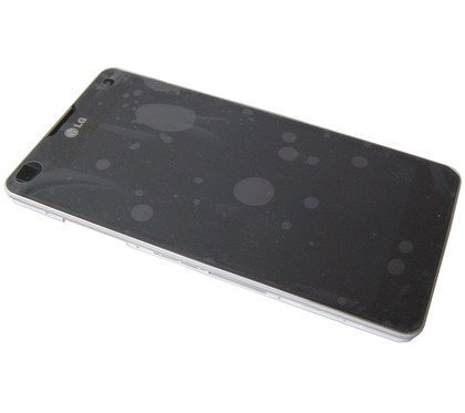 Etupaneeli kosketuspaneelilla and LCD Näyttö LG E975 Optimus G valkoinen Alkuperäinen