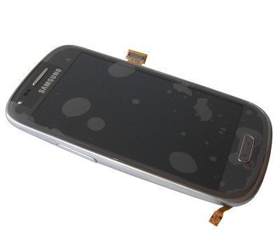 Etupaneeli kosketuspaneelilla and LCD Näyttö Samsung I8190 Galaxy S3 Mini grey Alkuperäinen