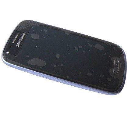 Etupaneeli kosketuspaneelilla and LCD Näyttö Samsung I8200 Galaxy S3 mini VE blue Alkuperäinen