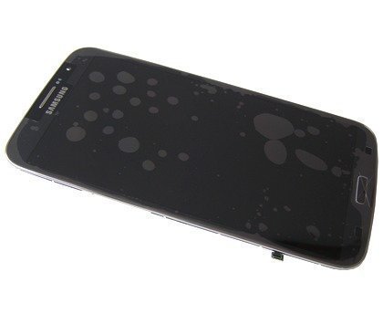 Etupaneeli kosketuspaneelilla and LCD Näyttö Samsung I9200/ I9205 Galaxy Mega 6.3 musta Alkuperäinen